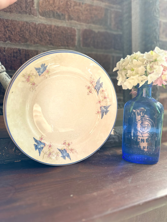 Bluebird China Dinner Plate