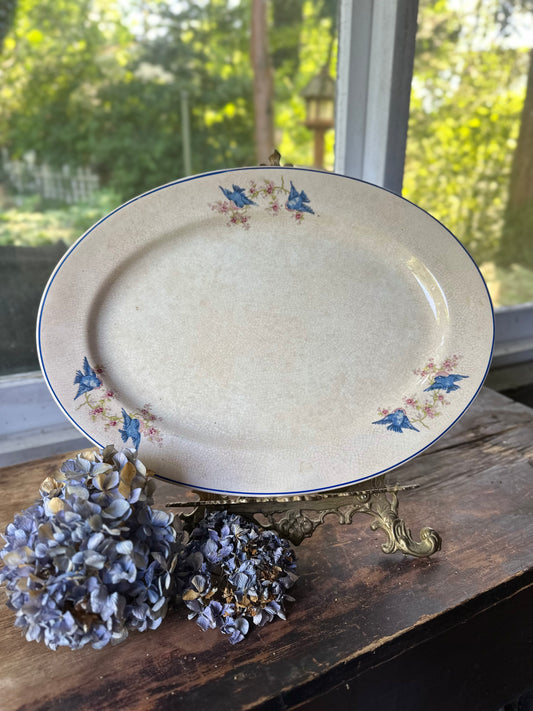 1920s Bluebird Platter