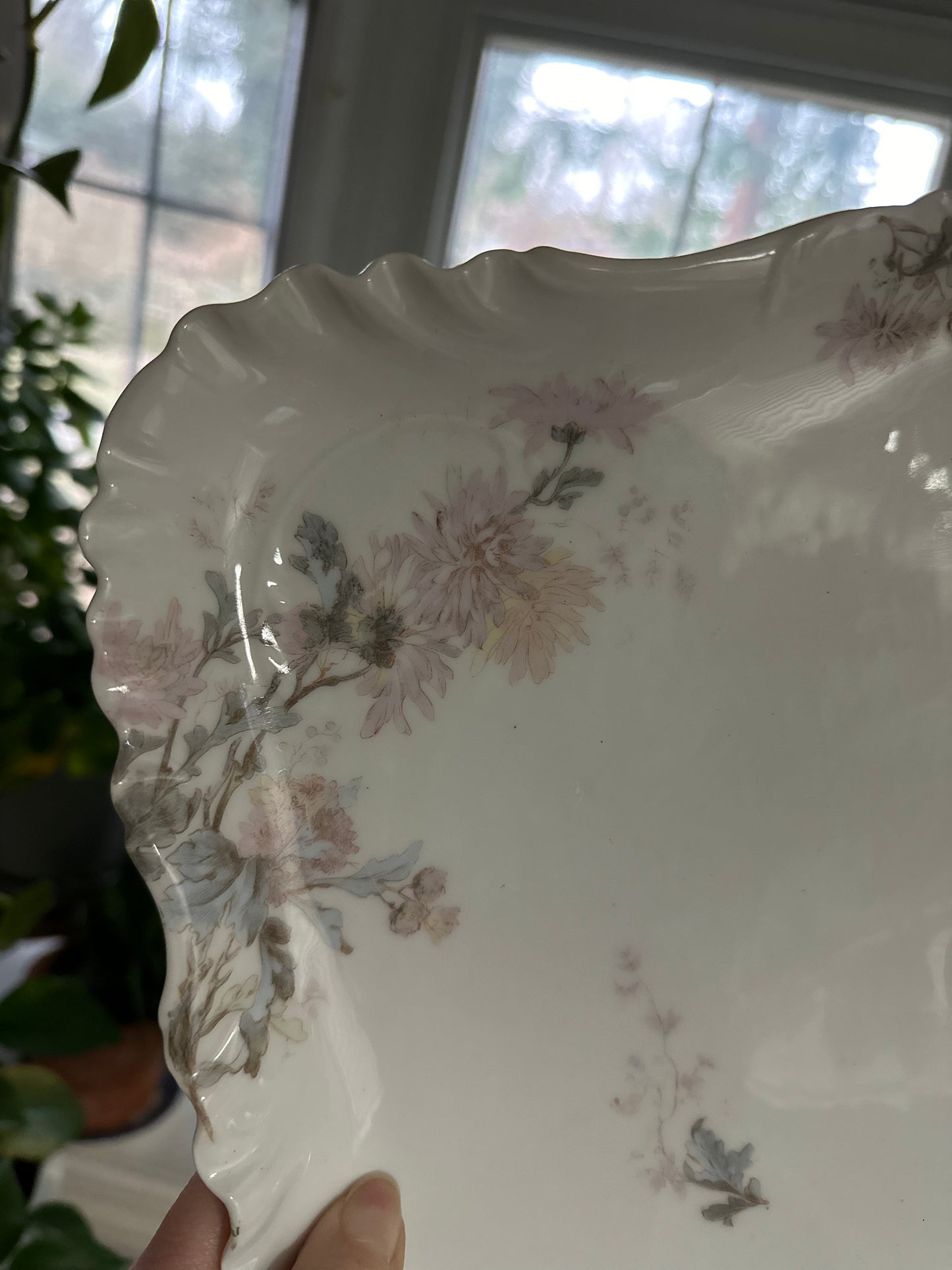Haviland Limoges Chrysanthemum Porcelain Tray