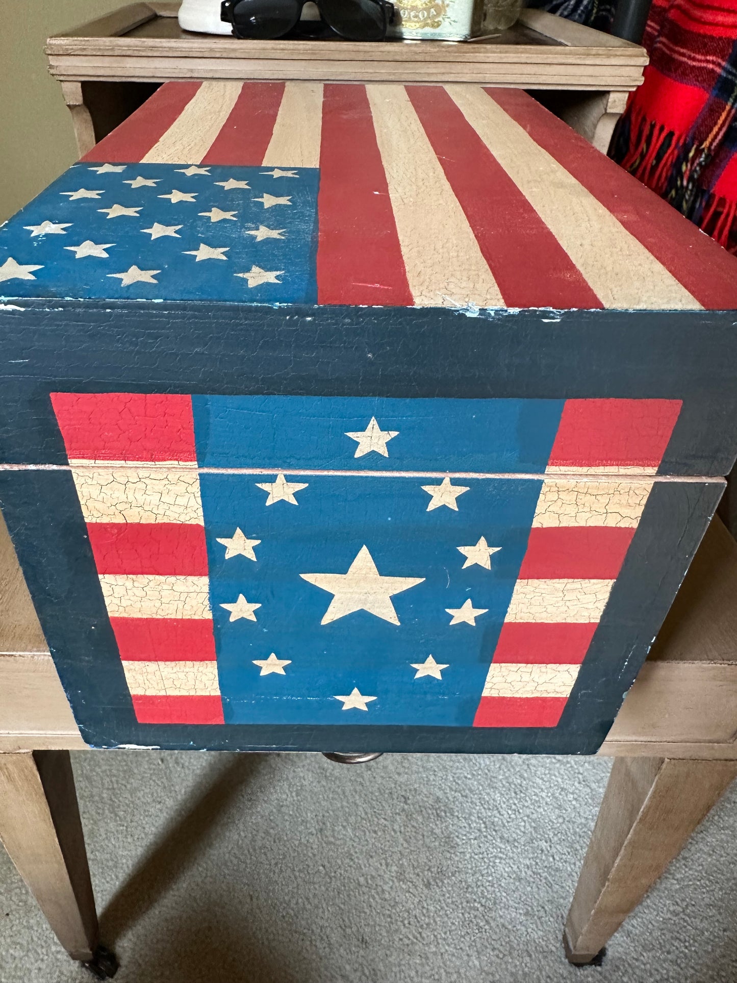 Wooden Flag Box