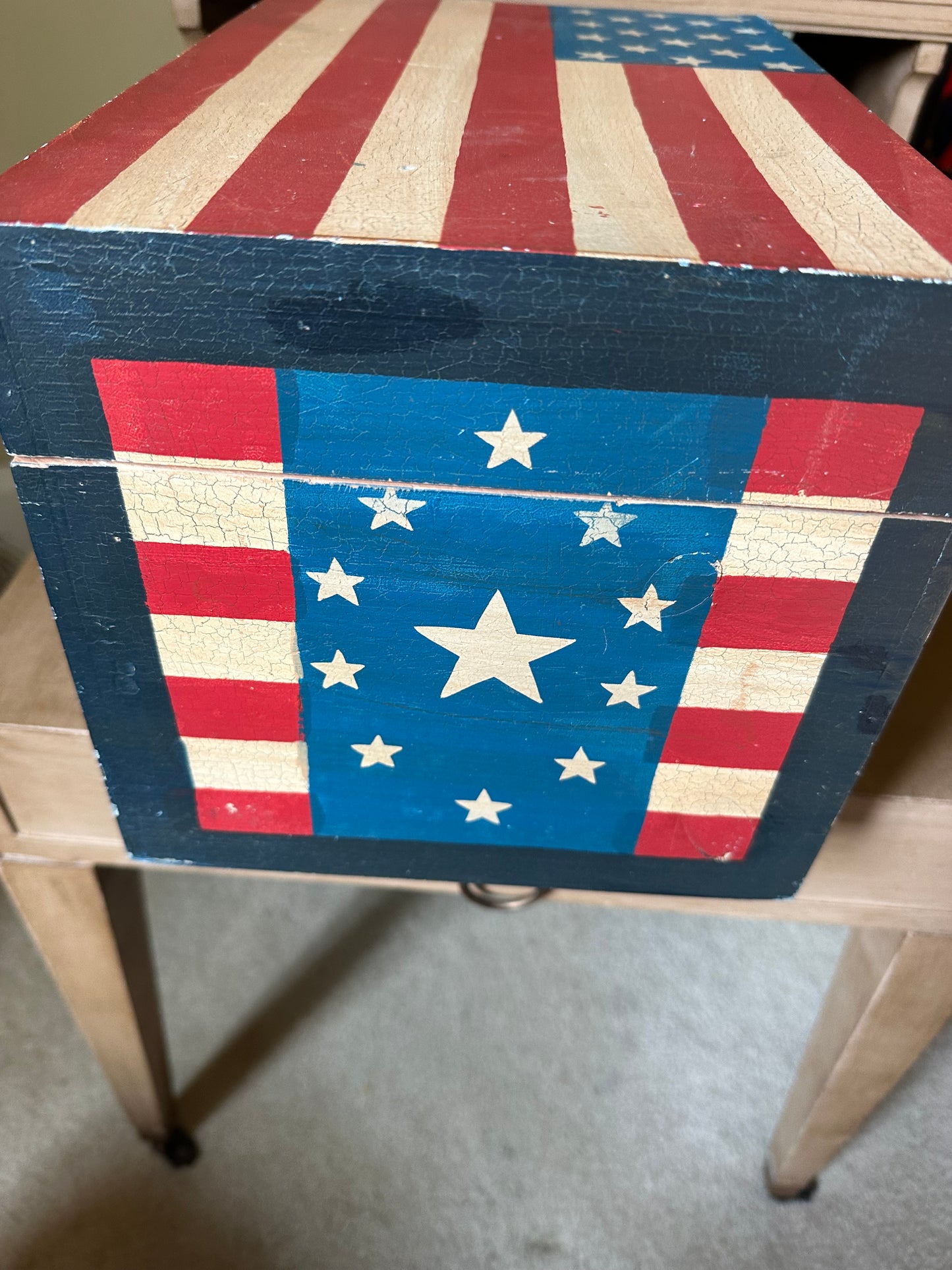 Wooden Flag Box