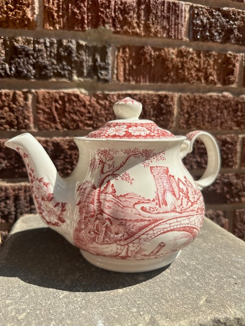 English Transferware Tea Pot