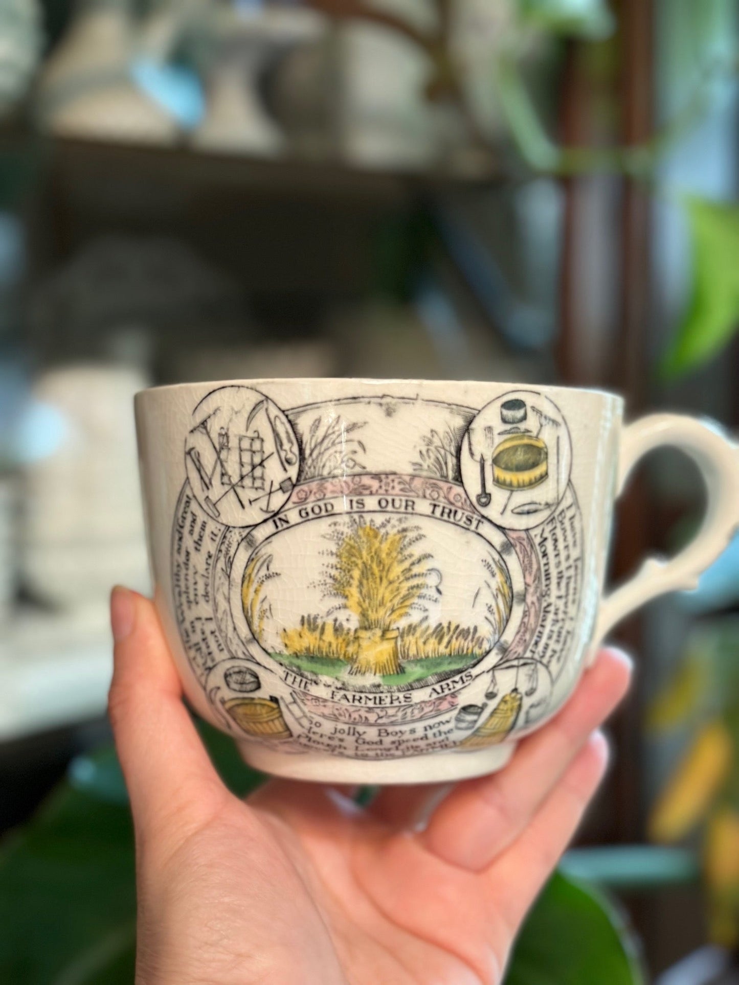 Adams England Oversized Mug - In God is our Trust - Gem City Mercantile