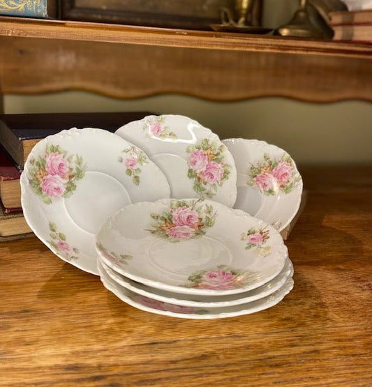 Antique Rosenthal Saucers - Set of 6 - Gem City Mercantile