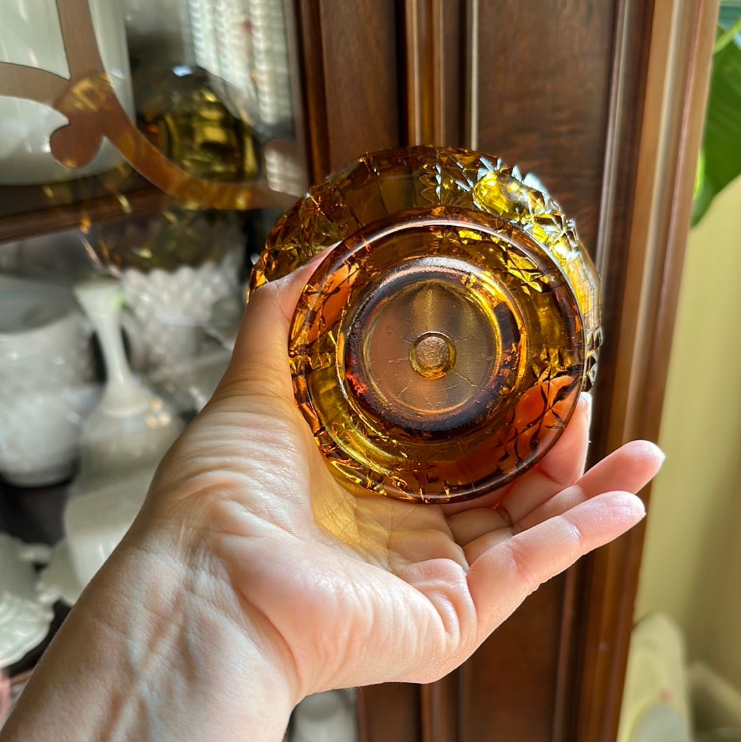 Indiana Glass Amber Fairy Light