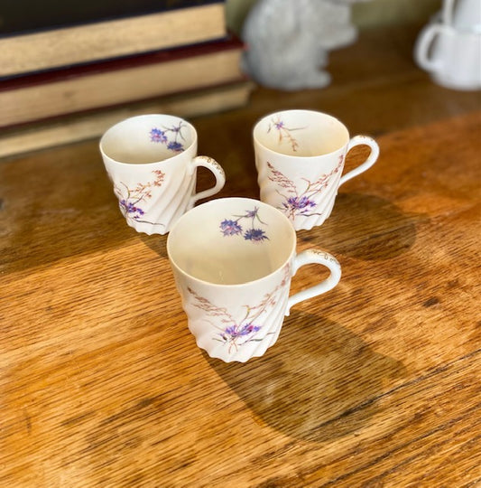 Vintage Limoges Demitasse Cups - Set of 3