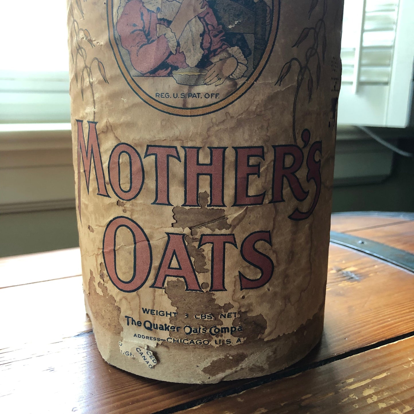 Vintage Mother’s Oats Cardboard Canister