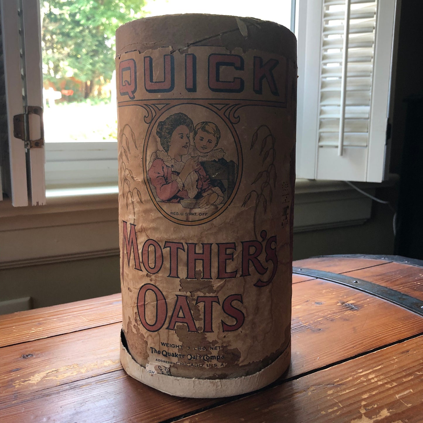 Vintage Mother’s Oats Cardboard Canister