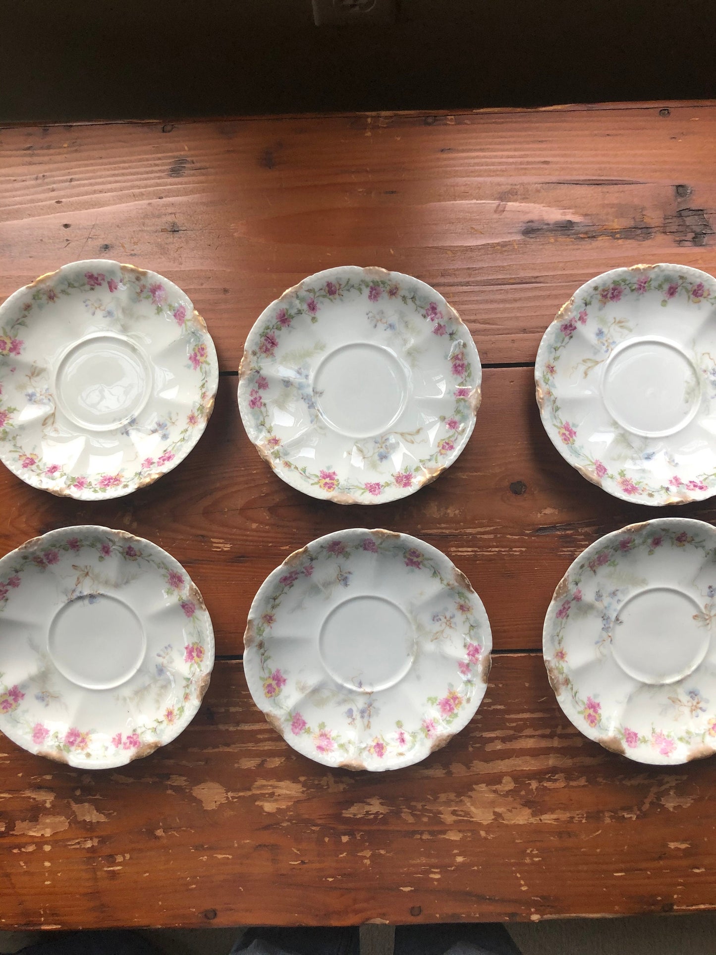 Set of 6 Limoges Saucers