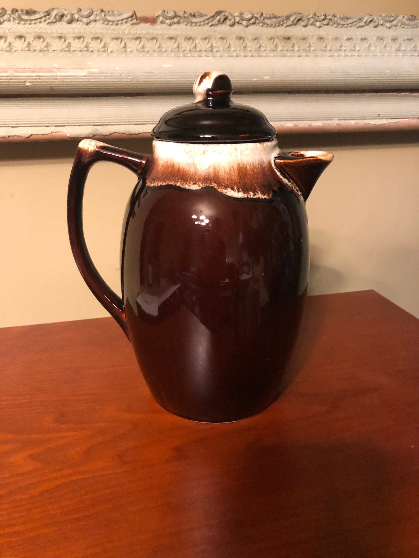 Vintage Pfaltzgraff Brown Drip Pitcher