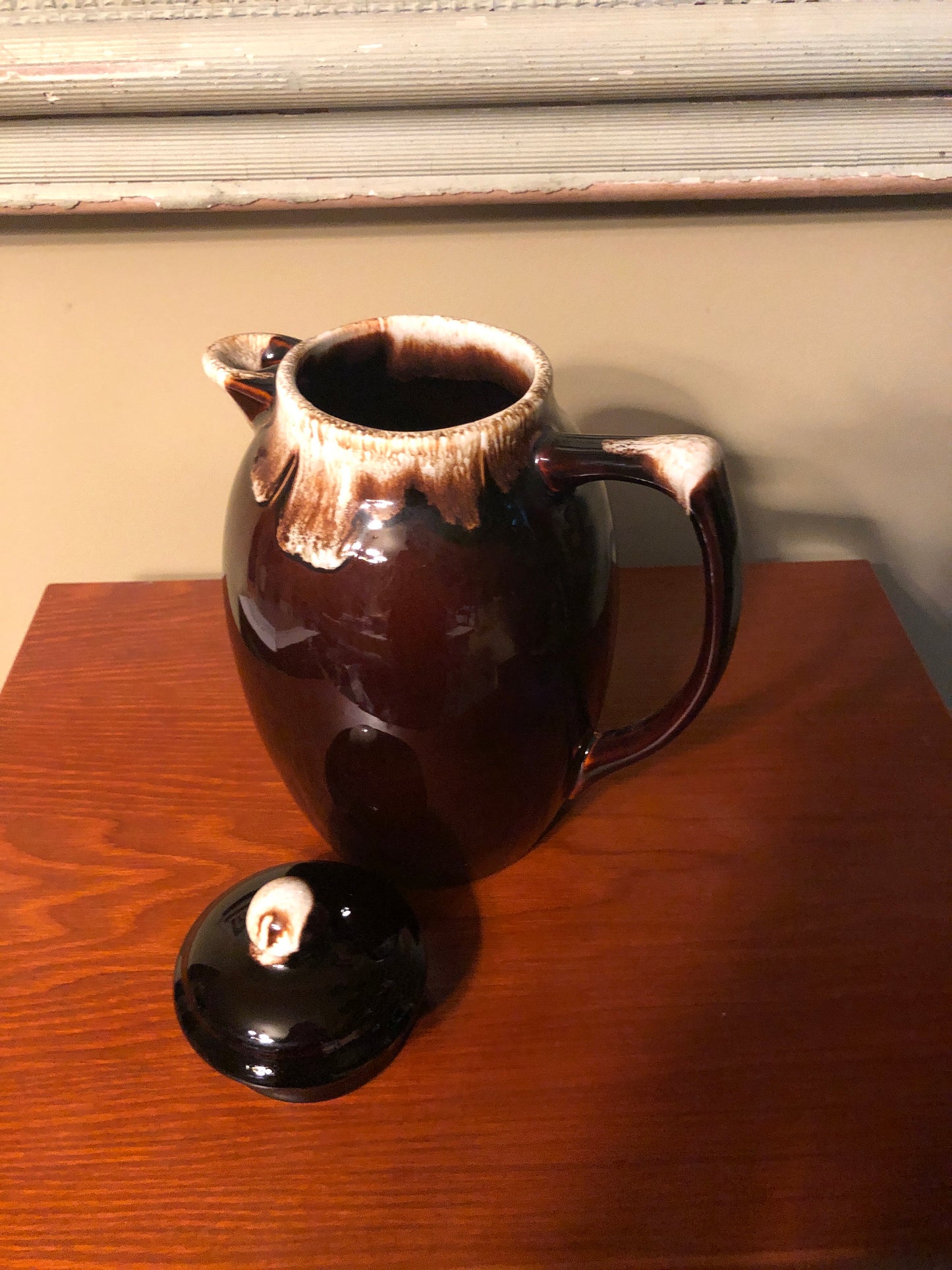 Vintage Pfaltzgraff Brown Drip Pitcher