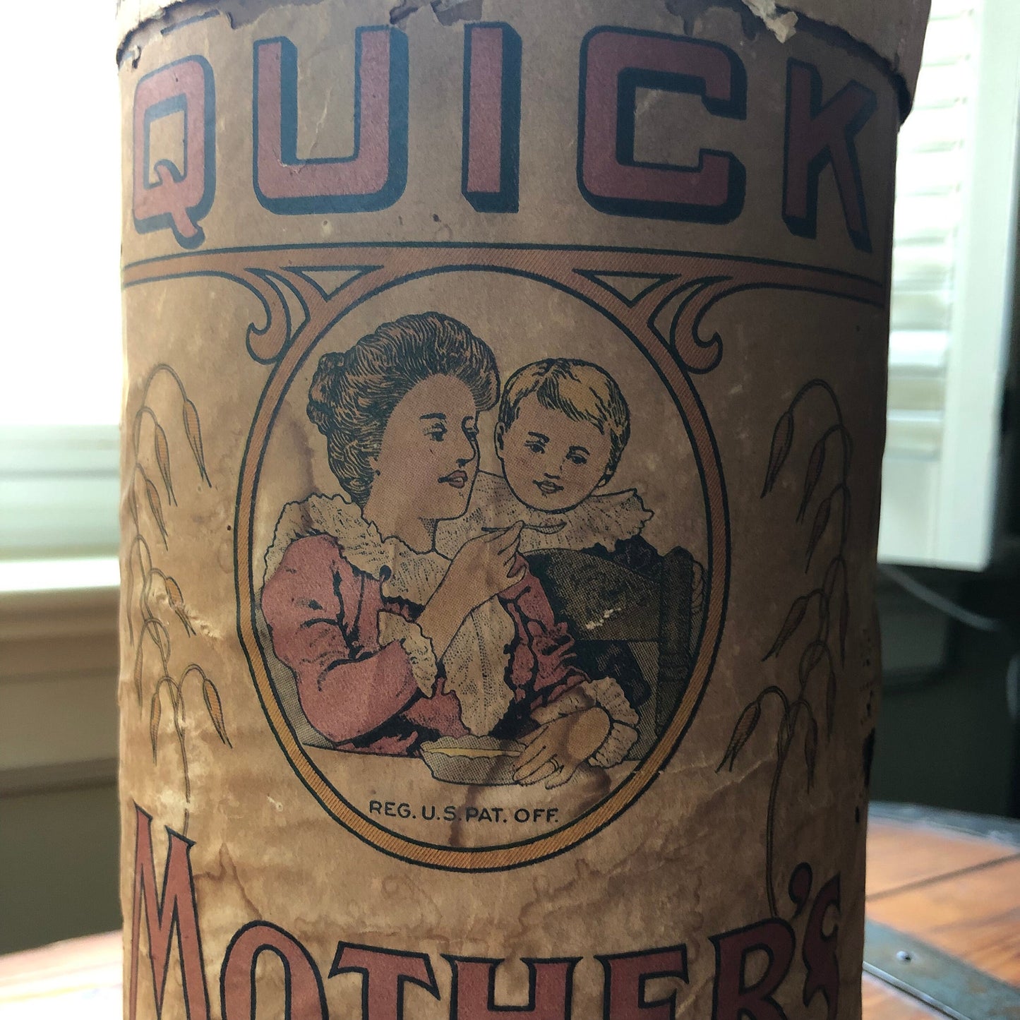 Vintage Mother’s Oats Cardboard Canister