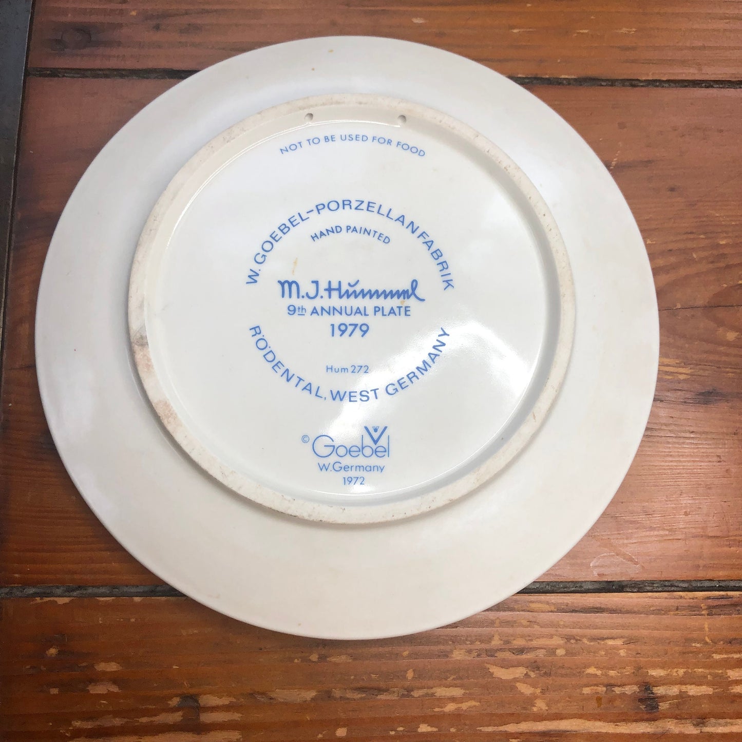 Vintage Hummel Collector Plate