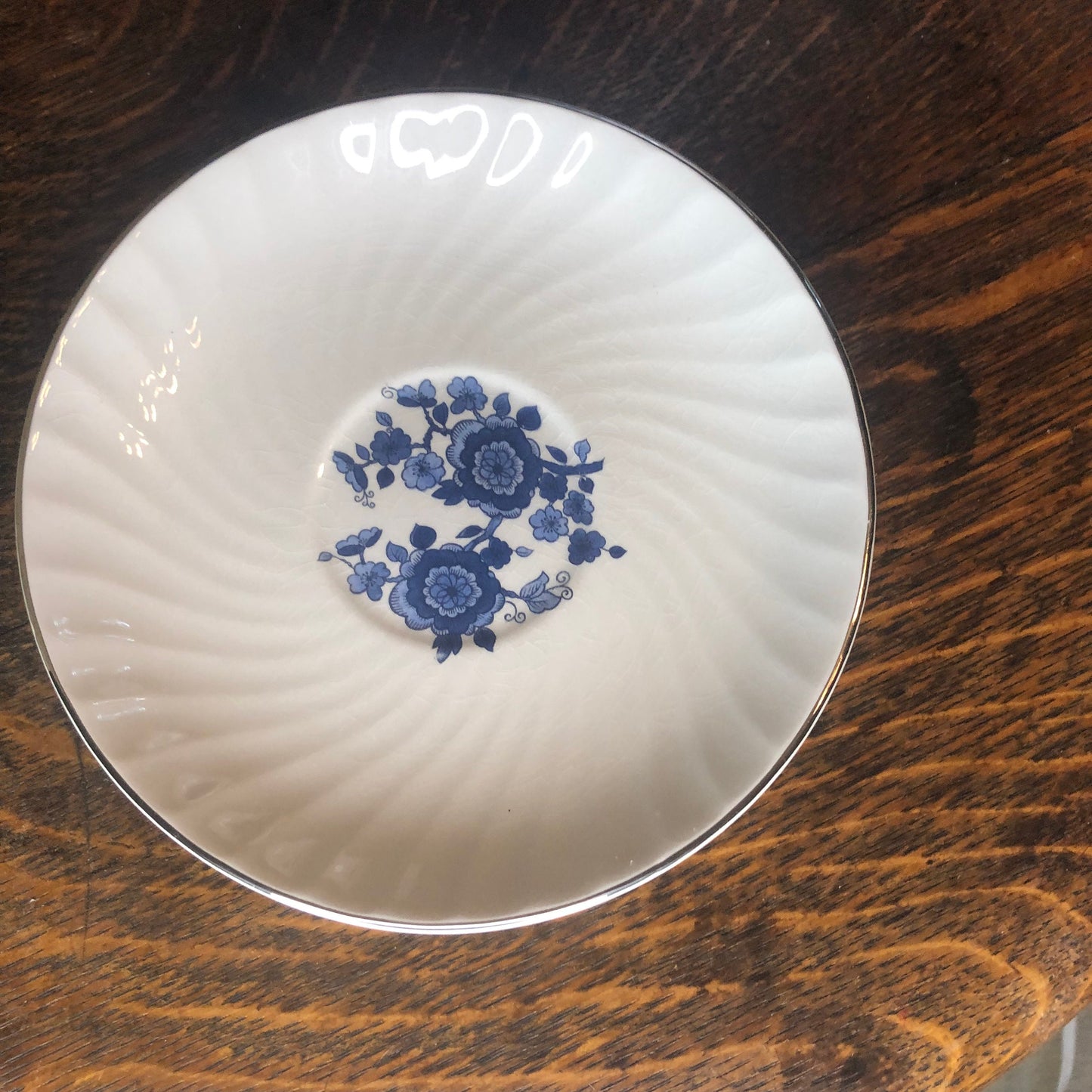 Enoch Wedgwood Royal Blue Ironstone Cups&Saucer-2