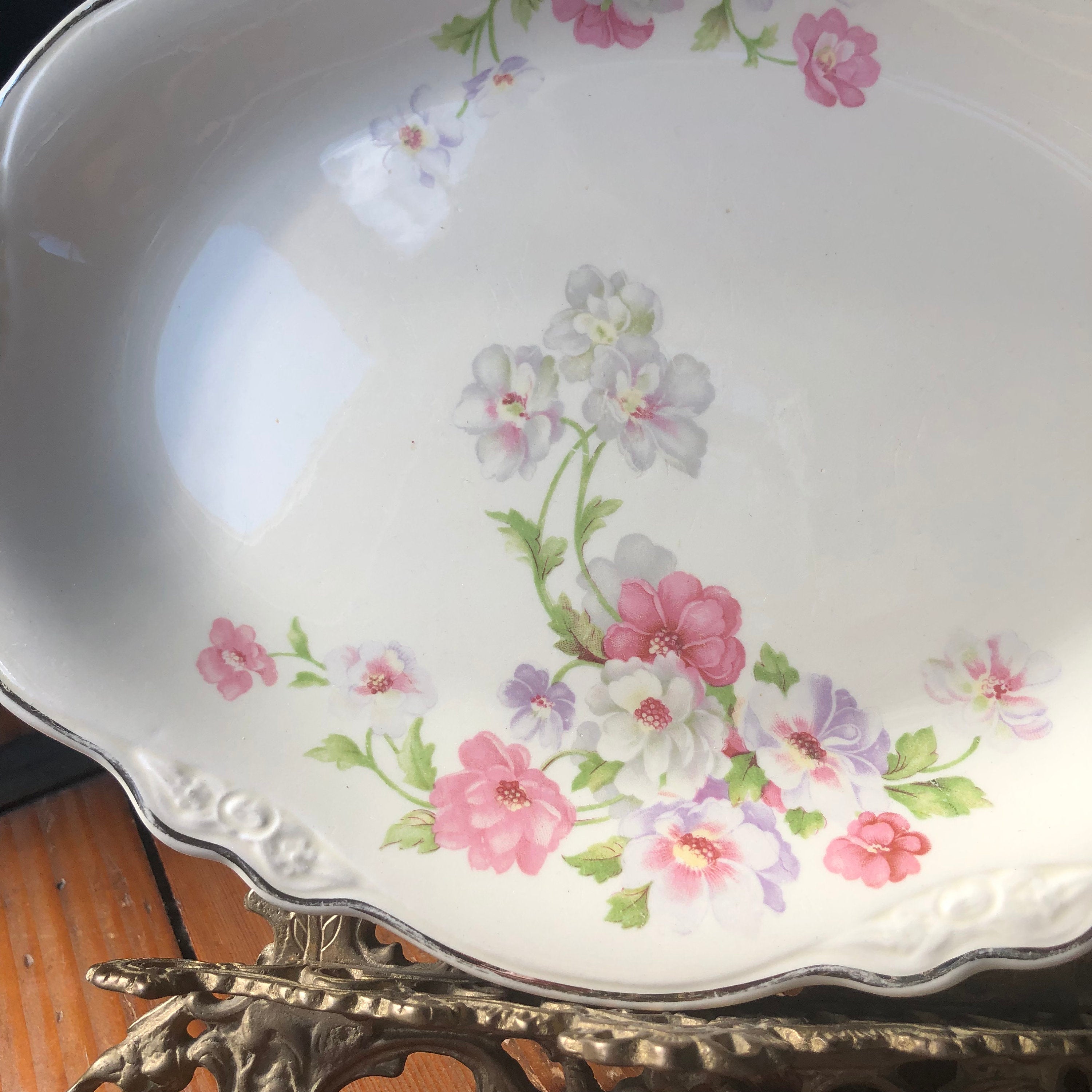 Homer laughlin 2024 virginia rose platter