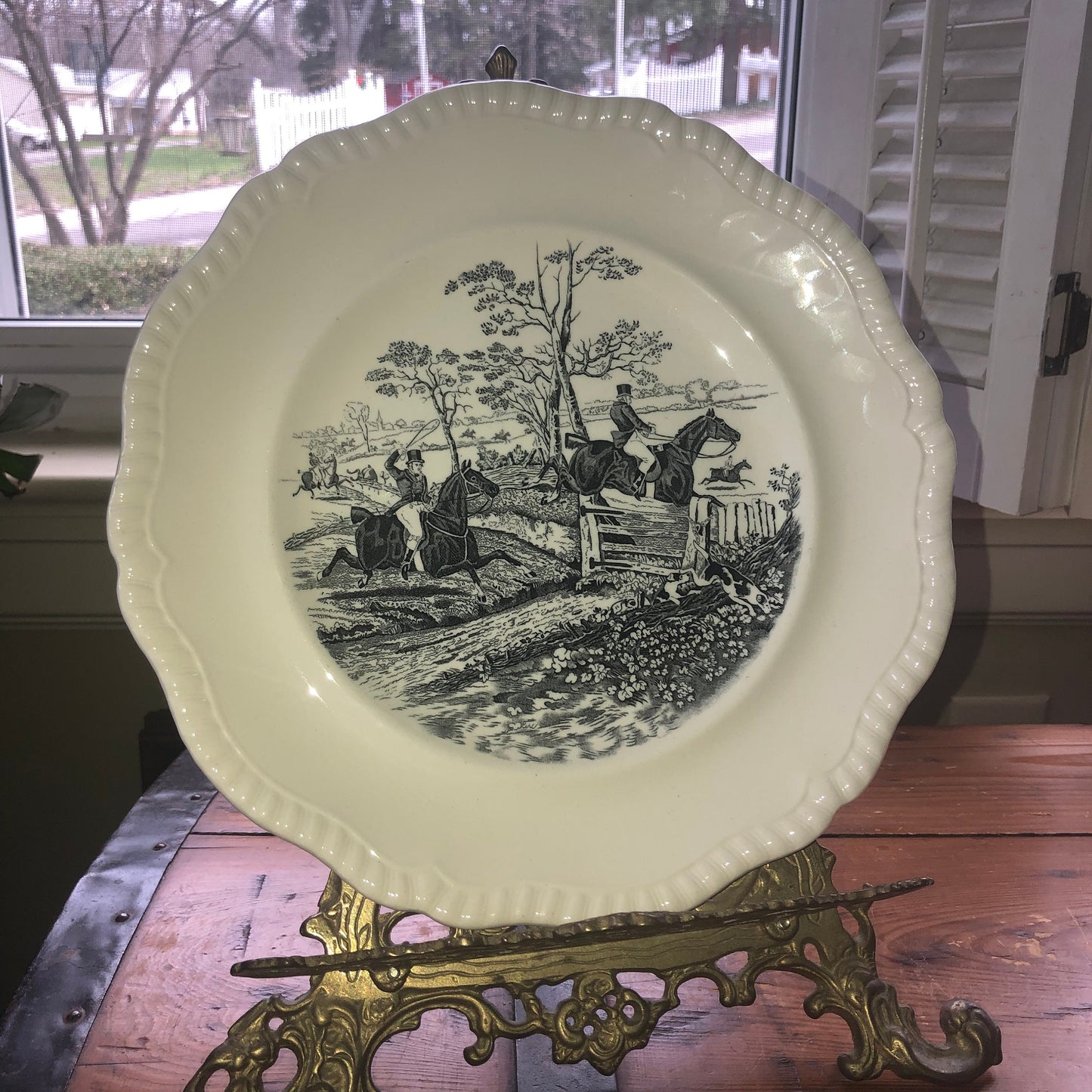 Spode Copeland The Herring Hunt Dinner Plate