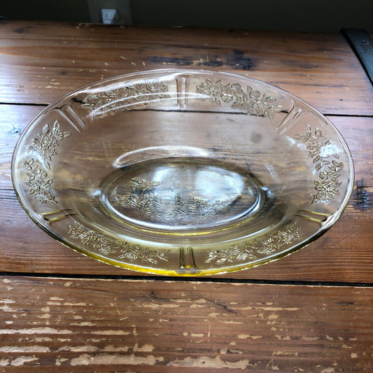 Vintage Depression Glass Serving Dish
